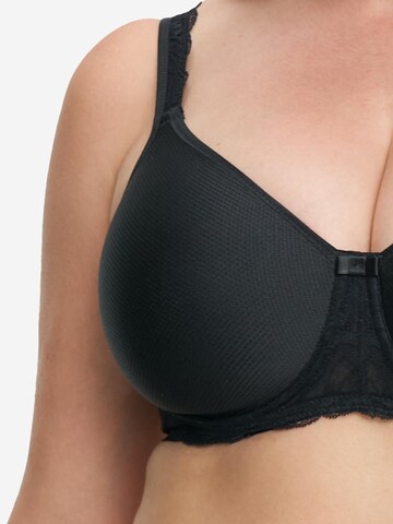 SUSA T-shirt Bra 'Porto' in Black