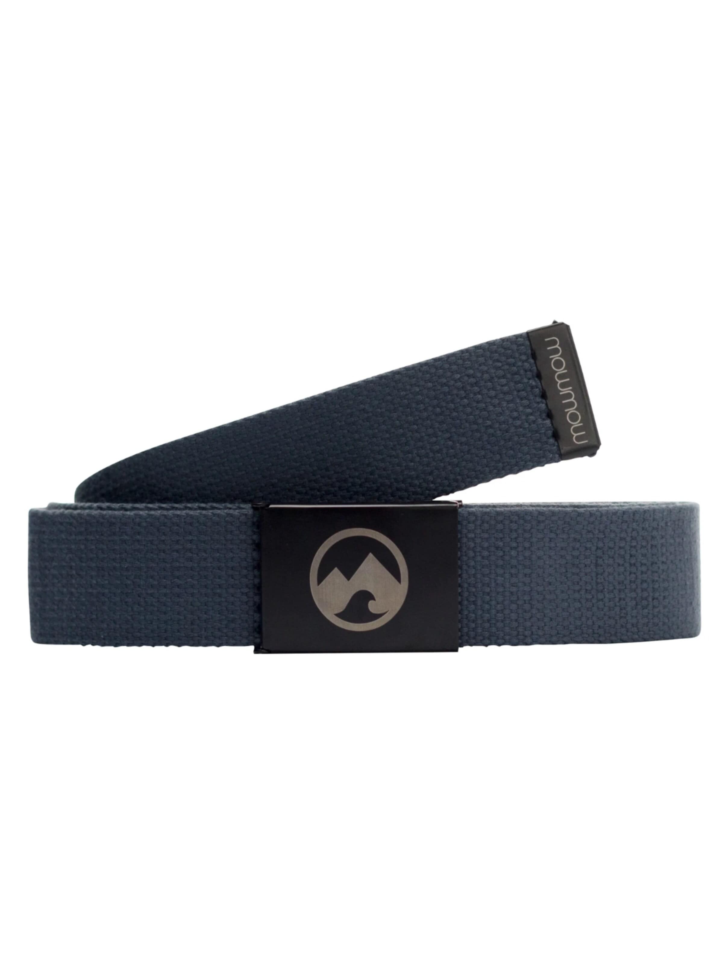 Mowmow - Cinturón deportivo 'MowMow Belt - Canvas - Aluminum Buckle - 125 cm - Men - Women - Black' en gris