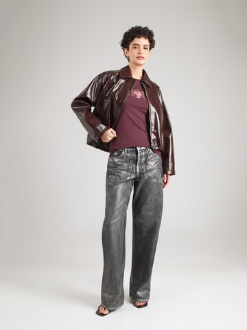 GUESS Shirts 'AMOUR' i lilla