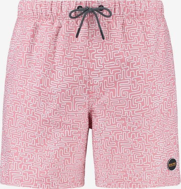 Pantaloncini da bagno 'Maze' di Shiwi in rosa: frontale