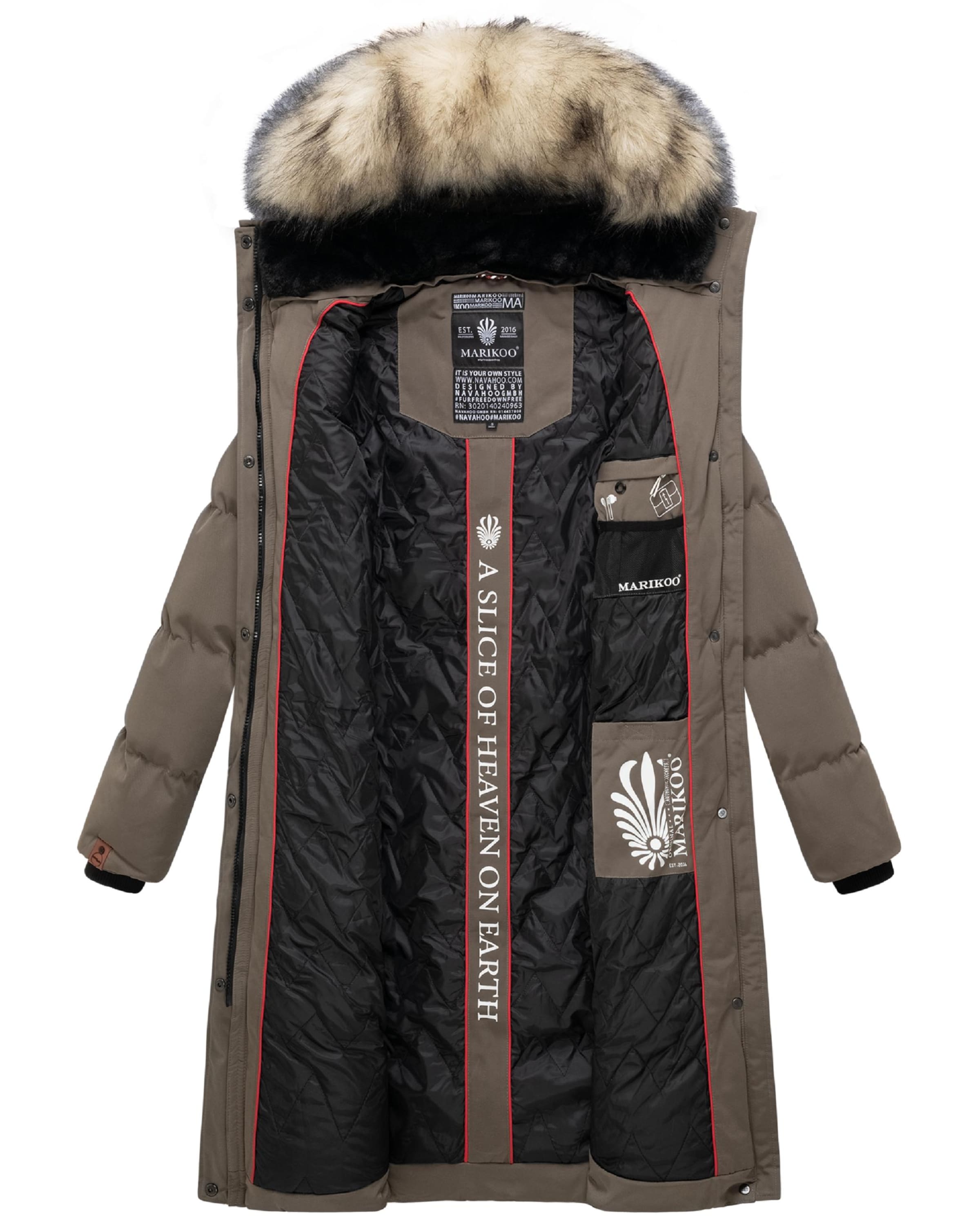 Cappotto invernale 'Schneesternchen' di MARIKOO in marrone