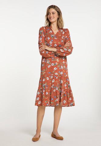 Usha Shirt Dress in Red