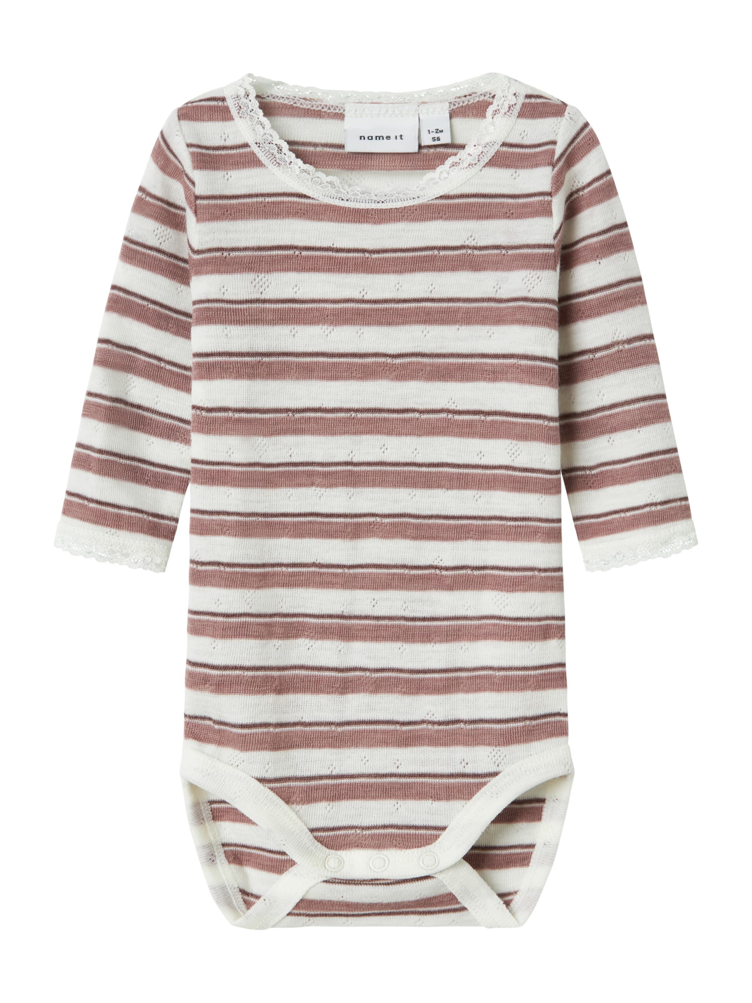 NAME IT - Macacão/Body 'NBFWang' em rosa: frente