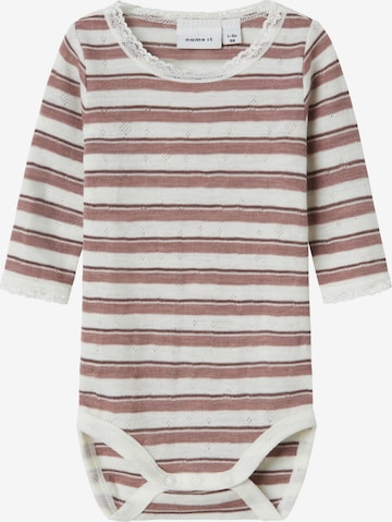 Tutina / body per bambino 'NBFWang' di NAME IT in rosa: frontale