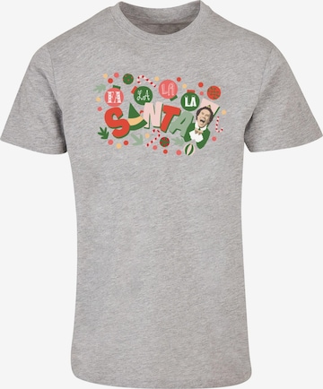 T-Shirt 'Elf - Santa' ABSOLUTE CULT en gris : devant
