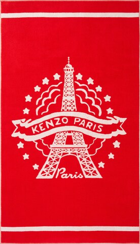 Kenzo Home Beach Towel 'Keiffel' in Red: front