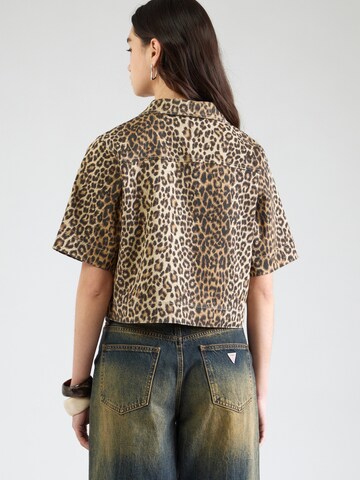 PIECES Blouse 'PCSalume' in Bruin