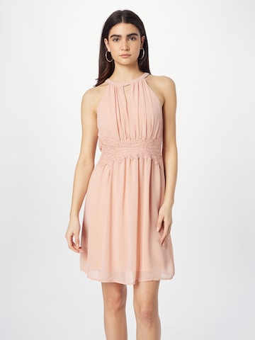 VILA Cocktail Dress in Pink: front