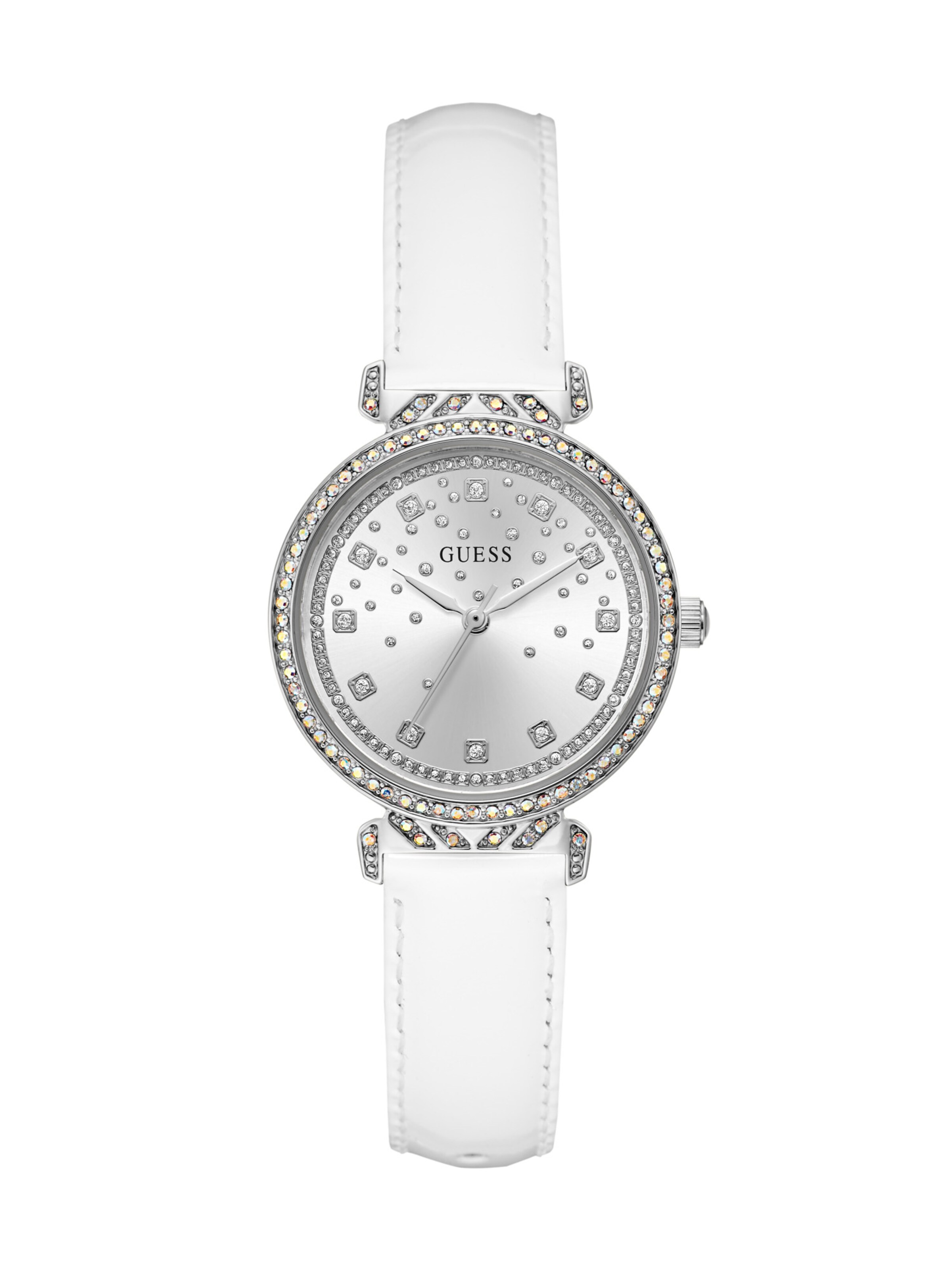 Orologio analogico 'ENCHANTMENT' di GUESS in bianco: frontale