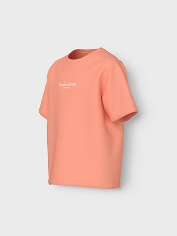 NAME IT T-shirt 'BRODY' i orange