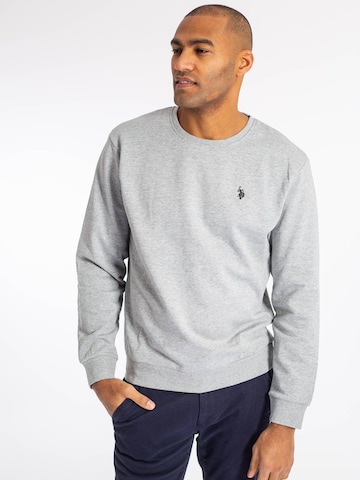 U.S. POLO ASSN. Sweatshirt 'Adler' i grå: forside