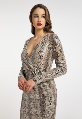 Robe de cocktail faina en beige