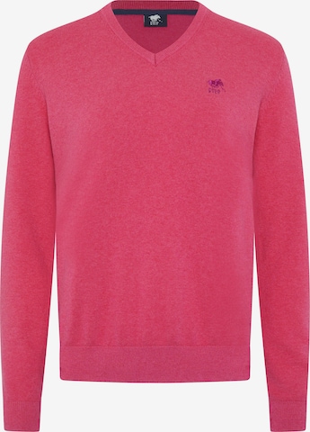 Polo Sylt Sweater in Pink: front