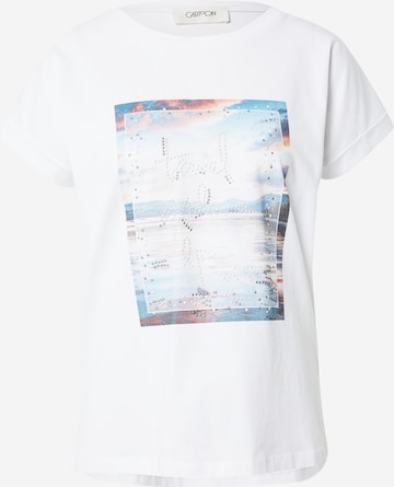 T-shirt Cartoon en blanc : devant