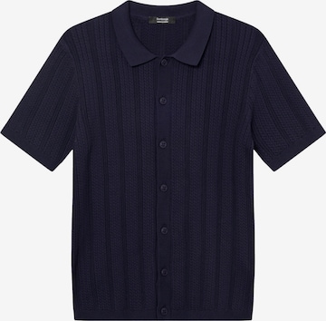 Vestes en maille BOMBOOGIE en bleu : devant