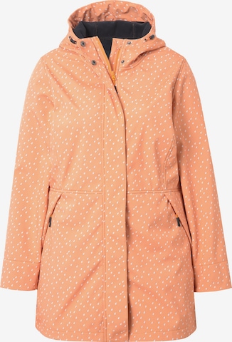 Ulla Popken Between-season jacket in Orange: front