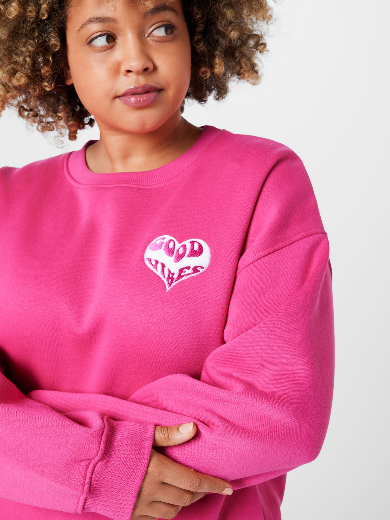 Missguided Plus Sweatshirt in Pink 