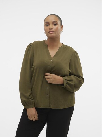 Vero Moda Curve Blouse 'VIBE' in Green