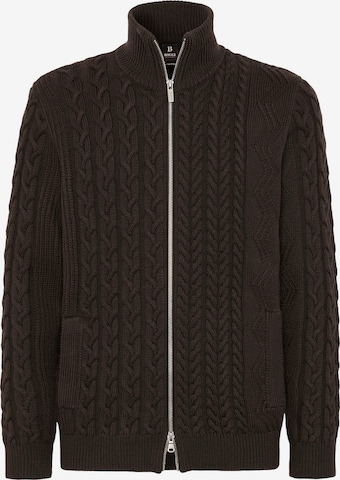 Boggi Milano Strickjacke in Braun: Vorderseite