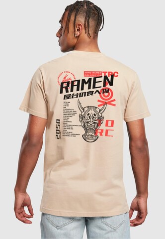 Maglietta 'TORC - Street Food' di Merchcode in beige: frontale