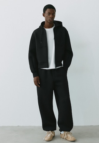 Pull&Bear Sweatjacke 'STWD' in Schwarz