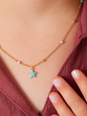 Lucardi Schmuck 'Einfach' in Gold: Vorderseite