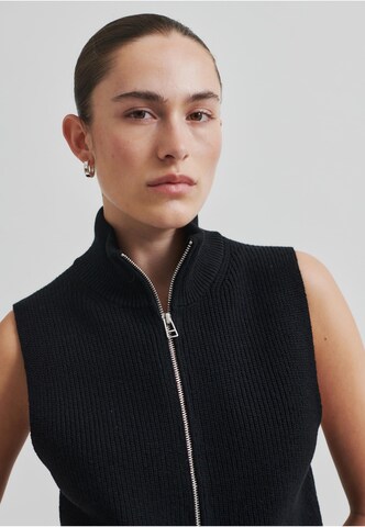 SECOND FEMALE Knitted Vest 'Yora' in Black