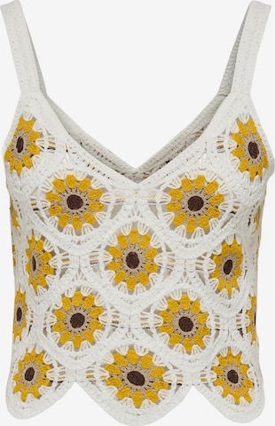 ONLY Knitted Top 'YVONNE' in White: front