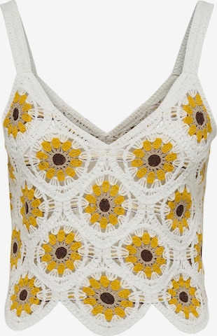 Tops en tricot 'YVONNE' ONLY en blanc : devant