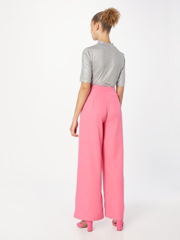 In The Style Wide leg Pleat-front trousers 'GEMMA ATKINSON' in Pink