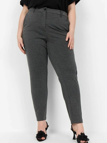 Coupe slim Pantalon 'Sina' Wasabi Concept en gris : devant