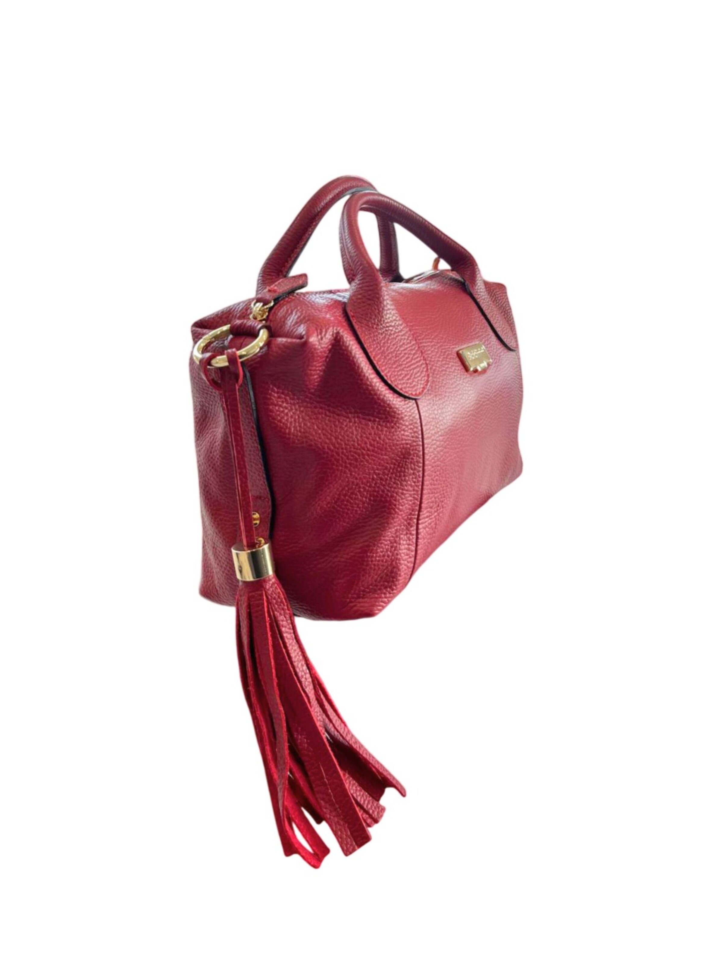 Borsa a mano 'Borsa a Mano Donna Pelle Vacchetta 100% - Modello Lucca Baldinini' di Baldinini Trend in rosso