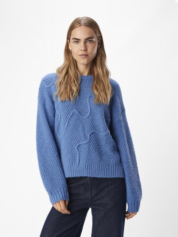 Pull-over OBJECT en bleu : devant