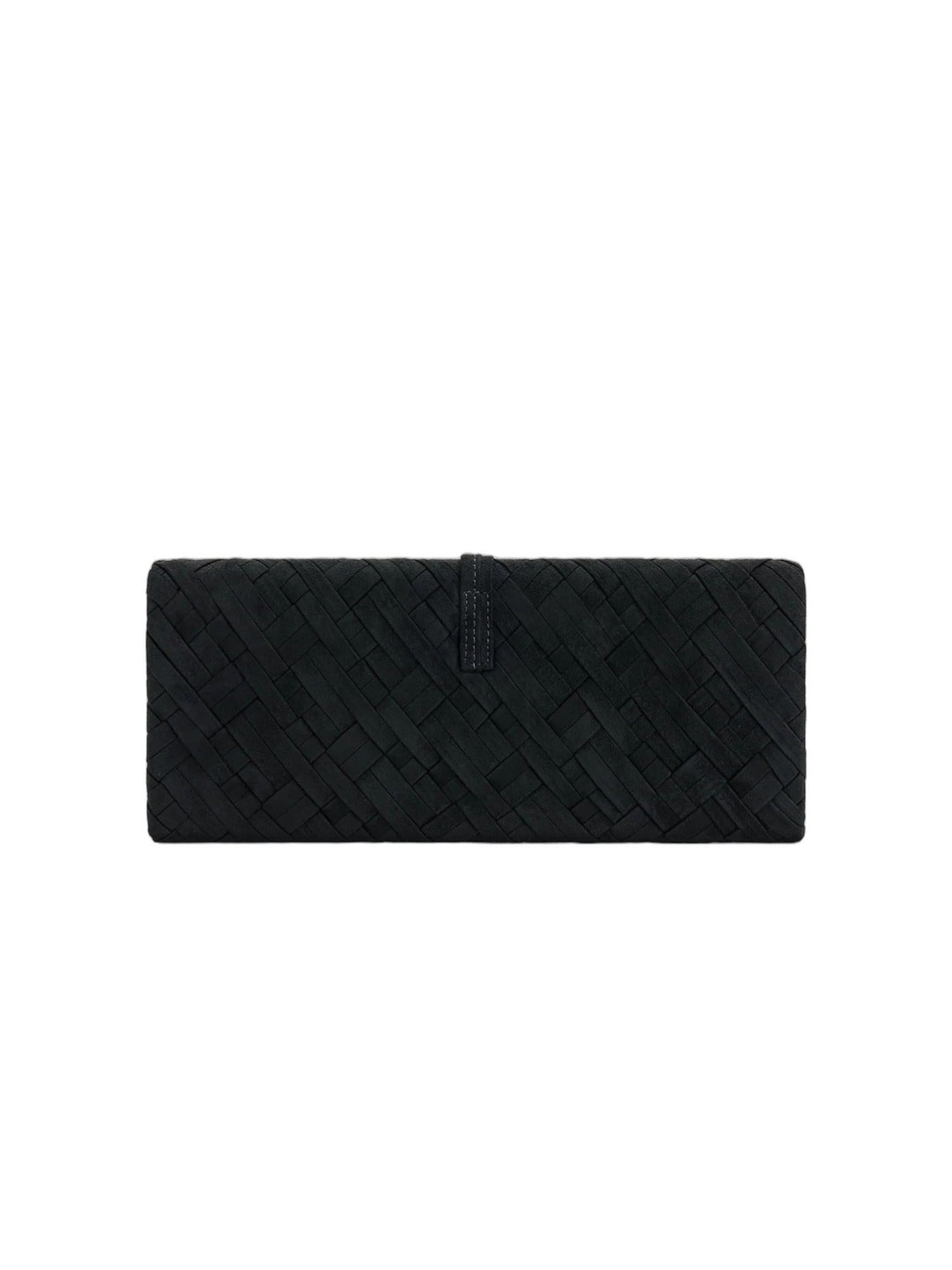 JW PEI Clutchväska 'JW PEI Pochette Zaria Tressé Black' i svart