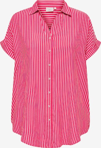 ONLY Carmakoma Bluse 'CARPenna' in Pink: Vorderseite