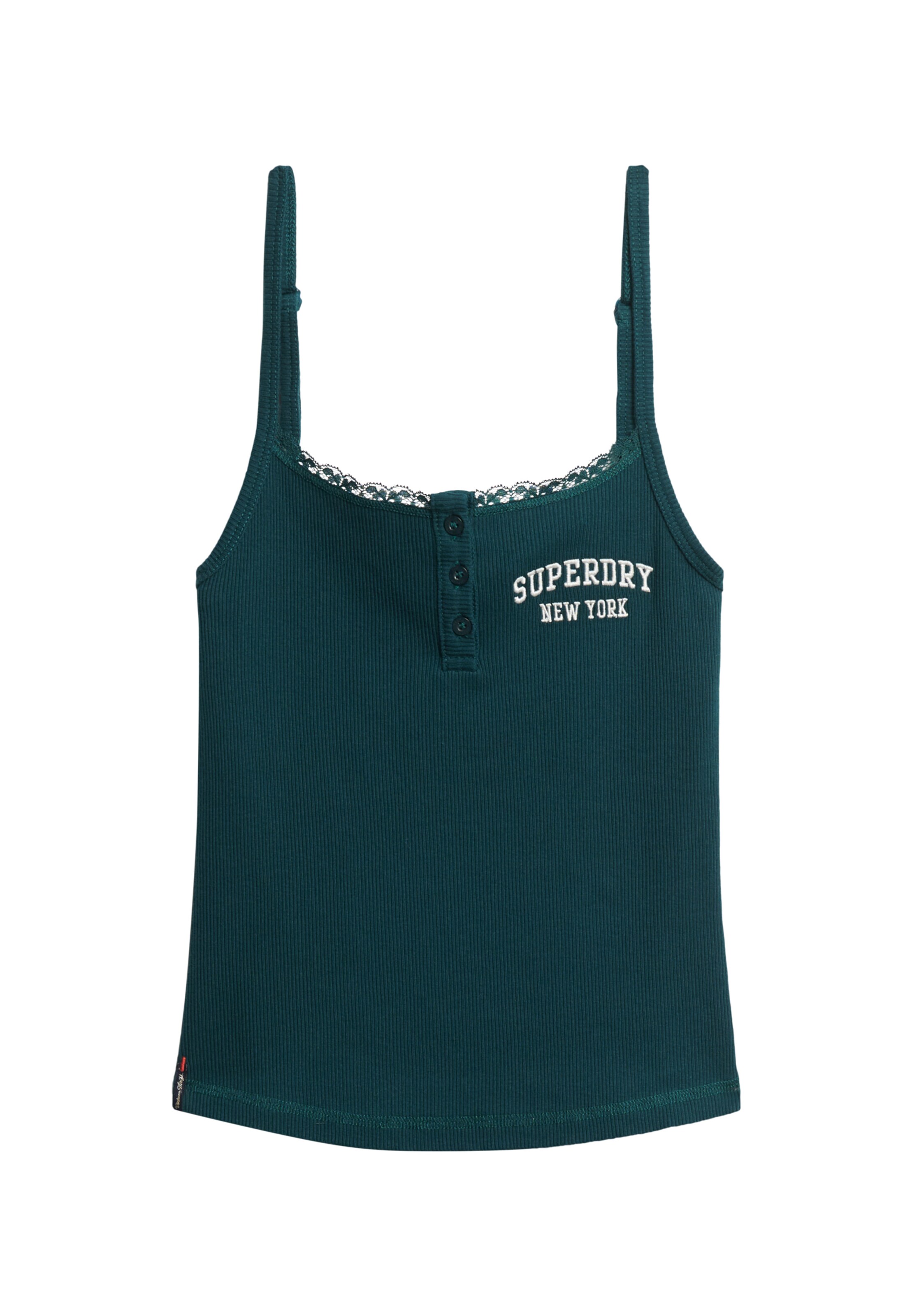 Superdry Top 'Athletic Essentials' in Groen: voorkant