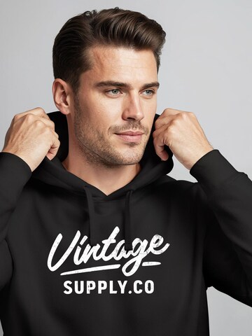 Neverless Sweatshirt 'Vintage Supply Co.' in Black