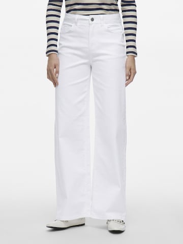 VILA Wide Leg Jeans i hvid: forside