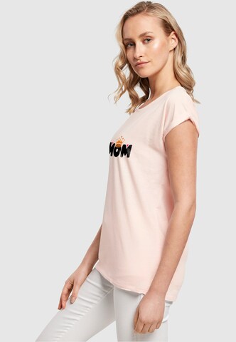 Merchcode Shirt 'Mothers Day - Queen Mom' in Pink