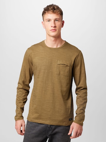 BLEND Shirt in Groen: voorkant