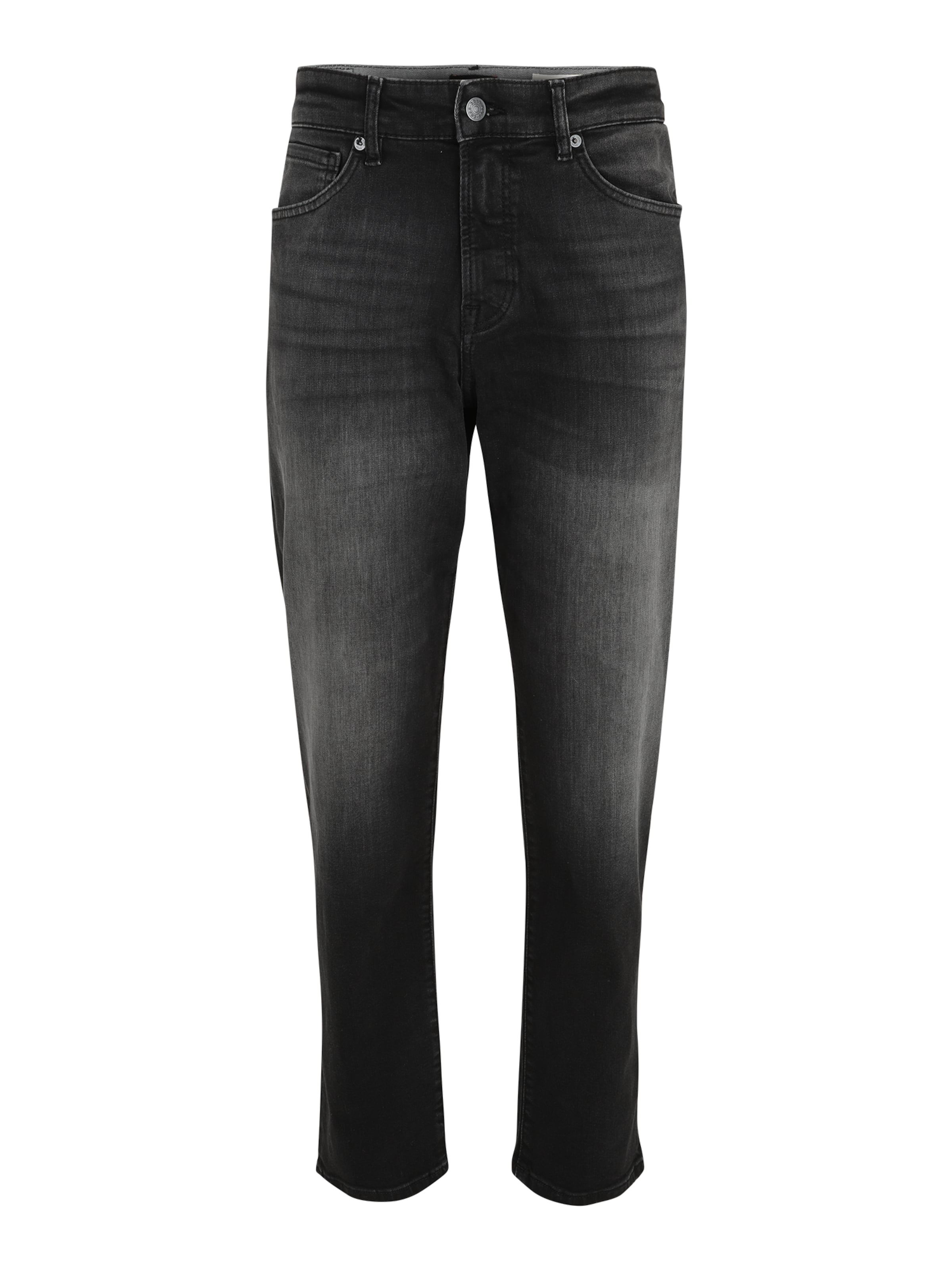 BOSS Regular Farkut 'Re.Maine' värissä musta: etupuoli