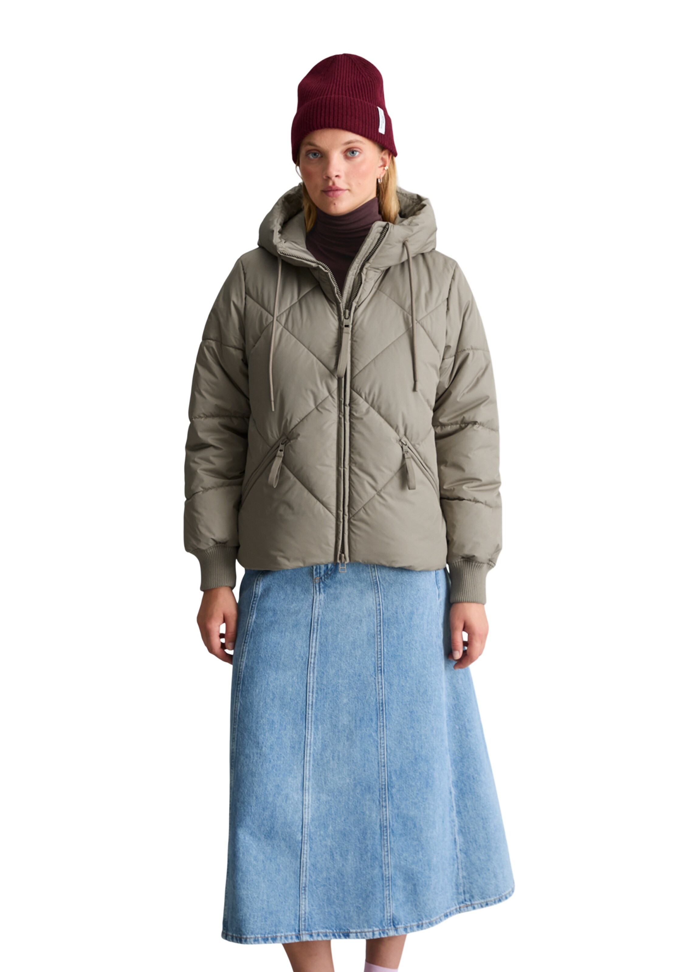Veste mi-saison Marc O'Polo DENIM en vert : devant