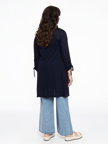 Yoek Bluse 'Cocoon' in Blau