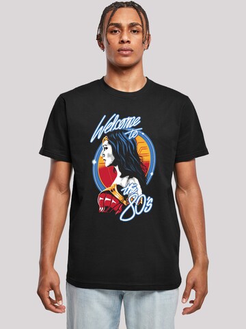 F4NT4STIC T-Shirt 'DC Comics Wonder Woman 84 Welcome To The 80s' in Schwarz: Vorderseite