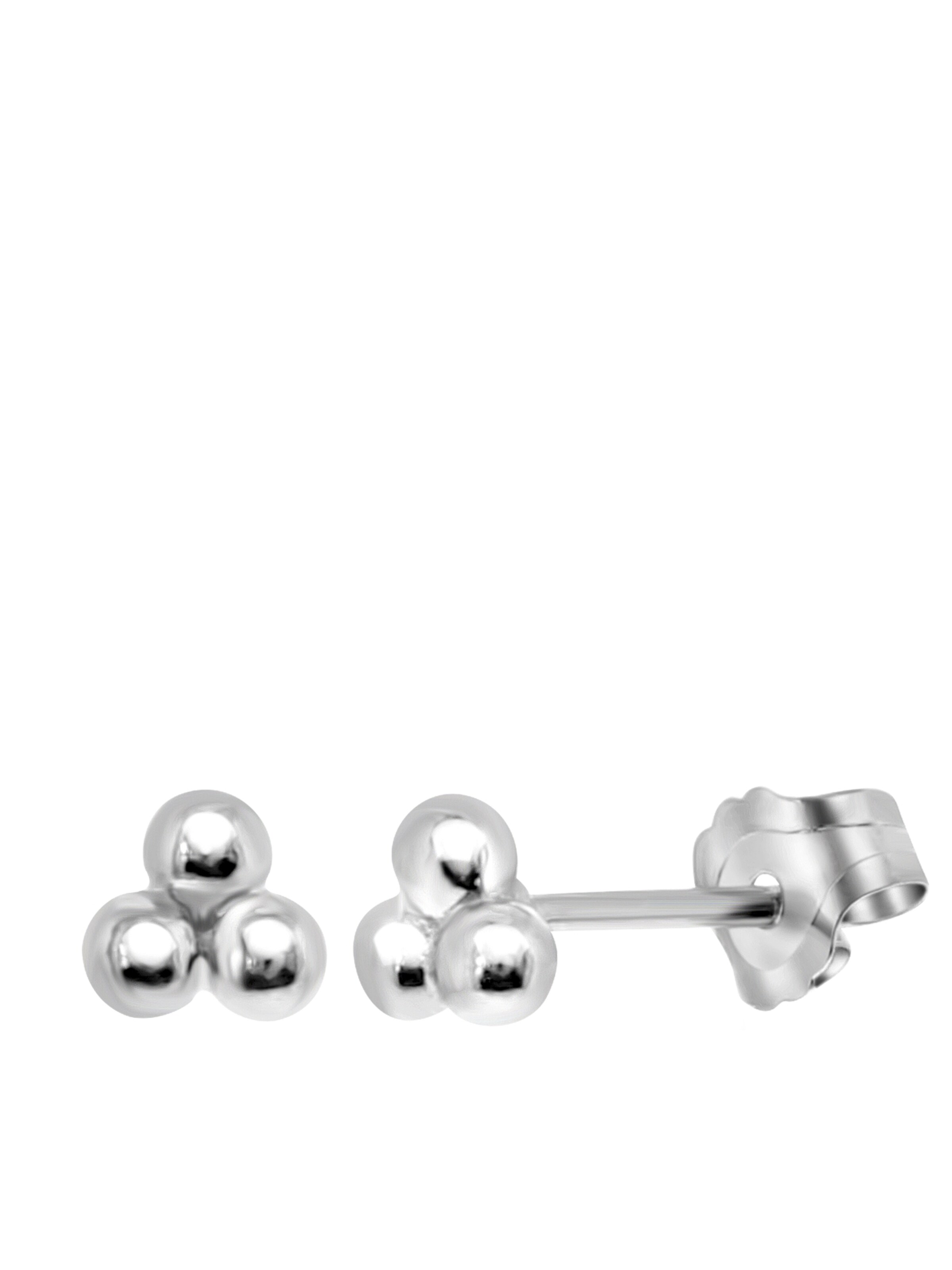 Lucardi Earrings in Silver: front