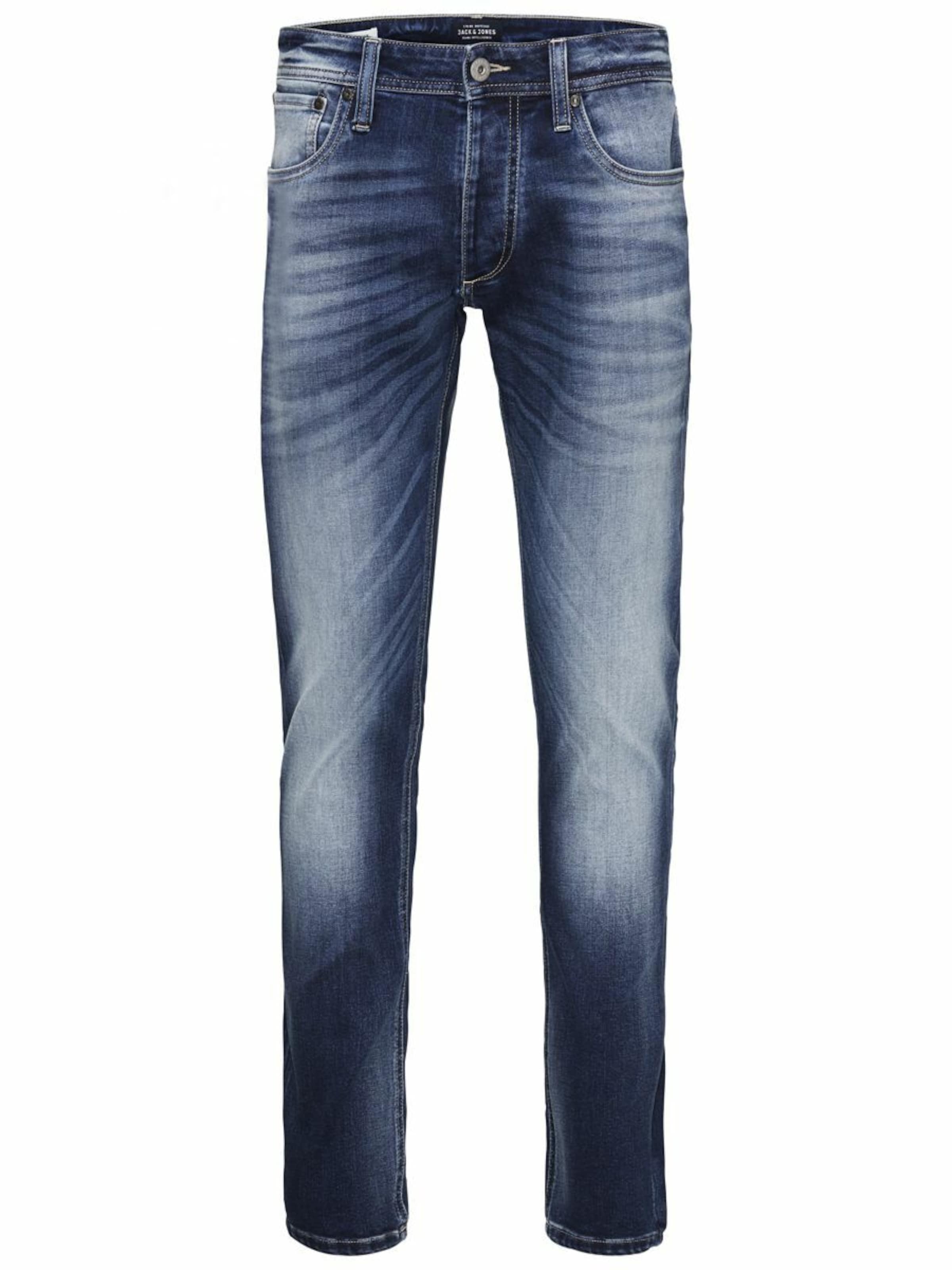 Slimfit Jeans 'Glenn' di JACK & JONES in blu: frontale