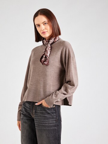 Pull-over rosemunde en marron : devant