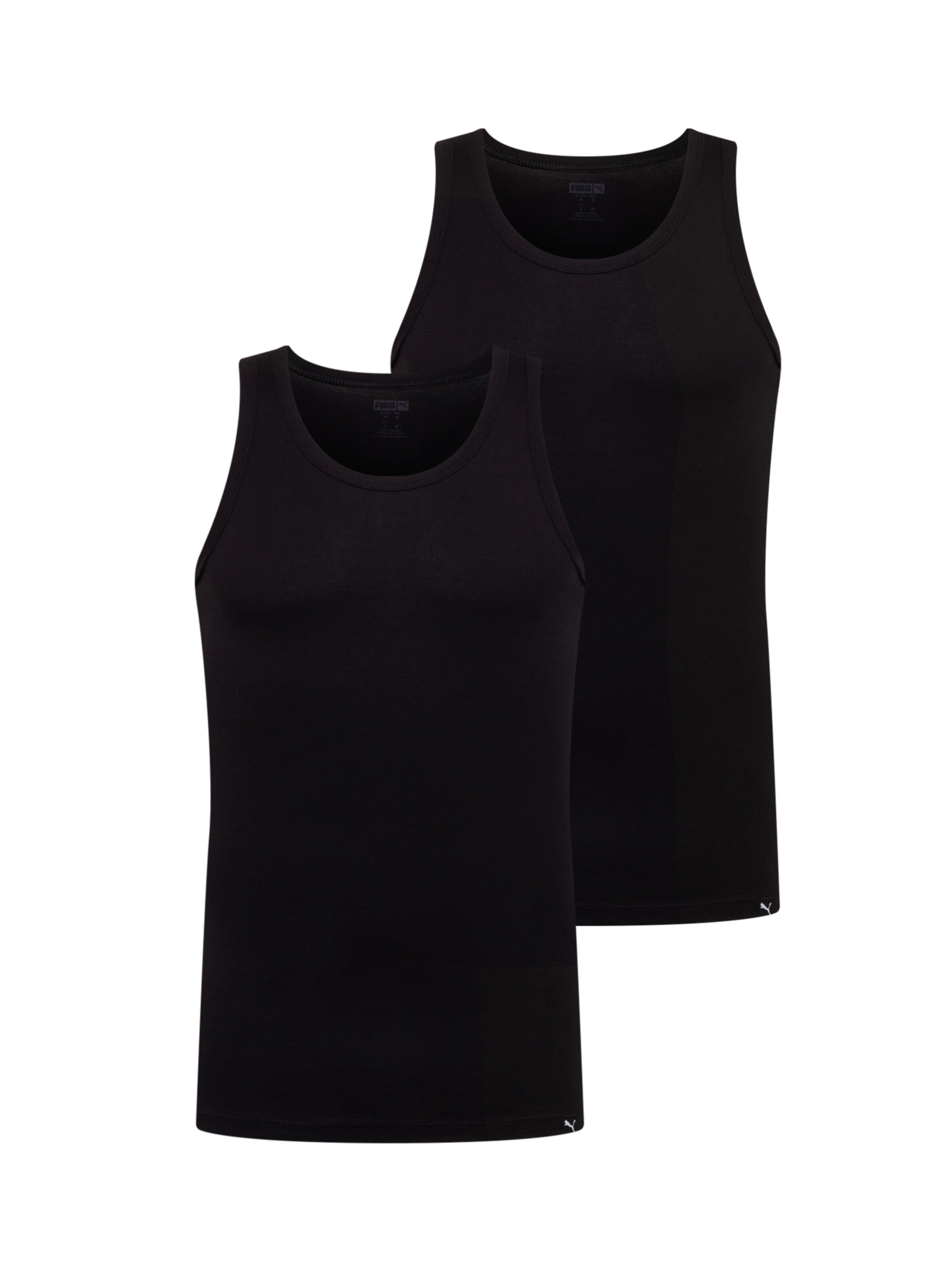 PUMA - Camiseta térmica en negro: frente