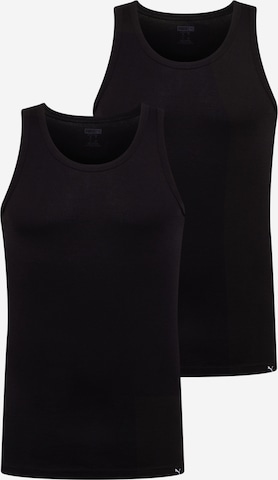 PUMA - Camiseta térmica en negro: frente