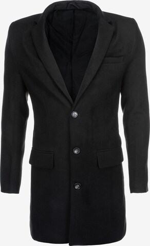 Manteau mi-saison 'C432' Ombre en noir : devant